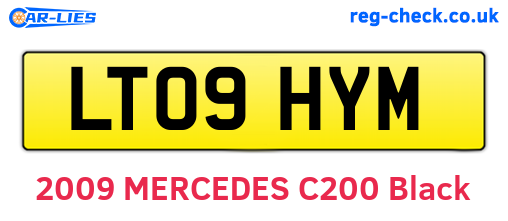 LT09HYM are the vehicle registration plates.