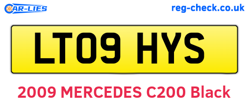 LT09HYS are the vehicle registration plates.