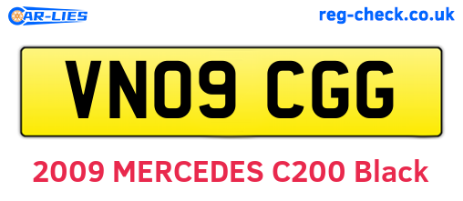 VN09CGG are the vehicle registration plates.