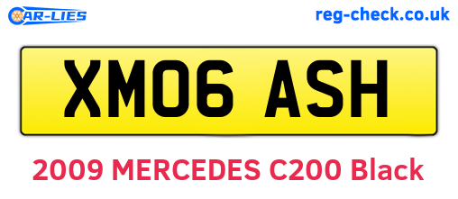 XM06ASH are the vehicle registration plates.
