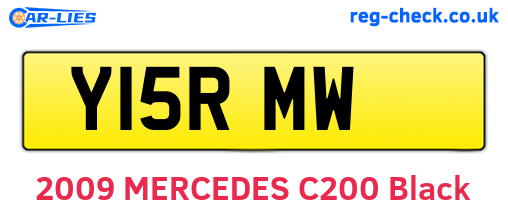 Y15RMW are the vehicle registration plates.