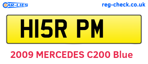 H15RPM are the vehicle registration plates.