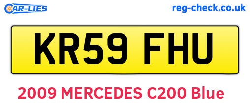 KR59FHU are the vehicle registration plates.