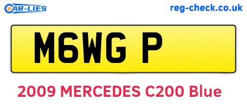M6WGP are the vehicle registration plates.