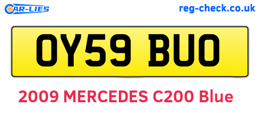 OY59BUO are the vehicle registration plates.