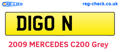 D1GON are the vehicle registration plates.