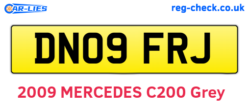 DN09FRJ are the vehicle registration plates.