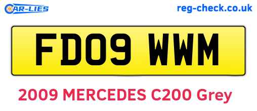 FD09WWM are the vehicle registration plates.