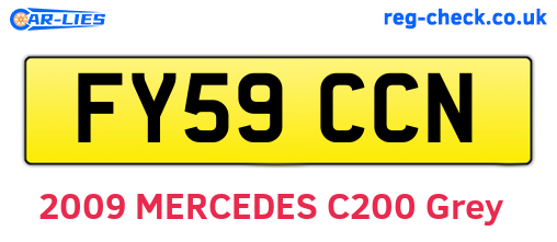 FY59CCN are the vehicle registration plates.