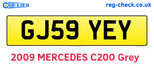 GJ59YEY are the vehicle registration plates.