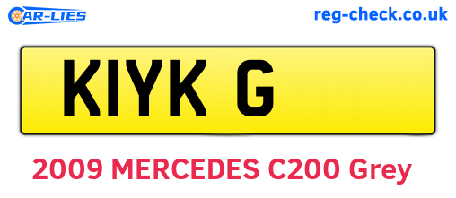 K1YKG are the vehicle registration plates.