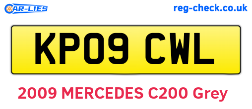 KP09CWL are the vehicle registration plates.