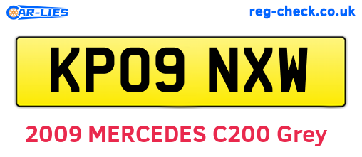KP09NXW are the vehicle registration plates.