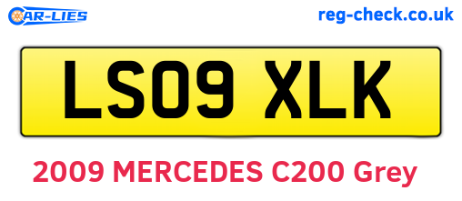 LS09XLK are the vehicle registration plates.