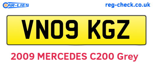 VN09KGZ are the vehicle registration plates.