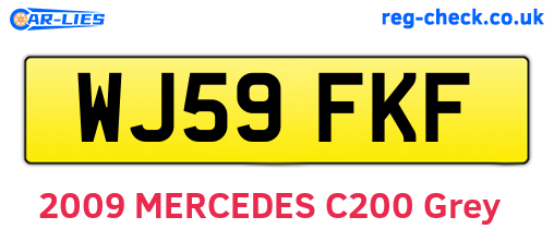 WJ59FKF are the vehicle registration plates.