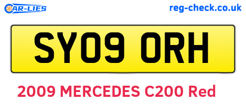 SY09ORH are the vehicle registration plates.