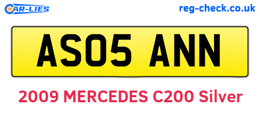 AS05ANN are the vehicle registration plates.