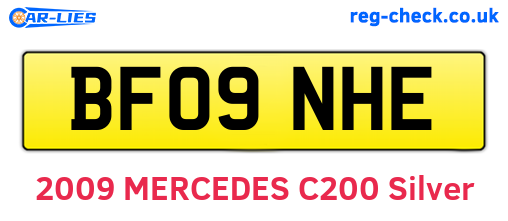 BF09NHE are the vehicle registration plates.