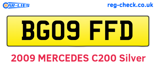BG09FFD are the vehicle registration plates.
