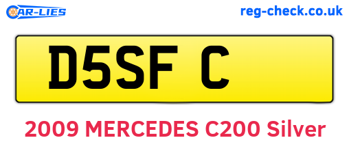 D5SFC are the vehicle registration plates.