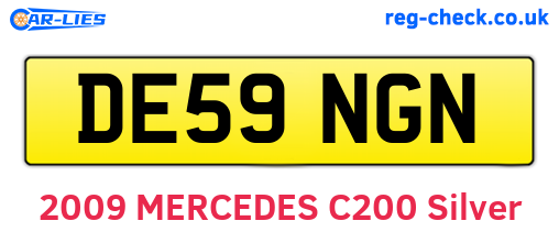 DE59NGN are the vehicle registration plates.