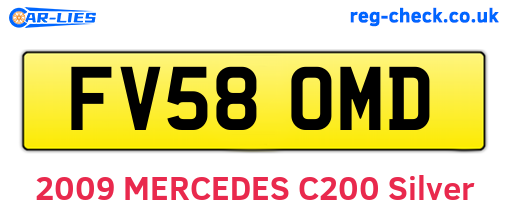 FV58OMD are the vehicle registration plates.