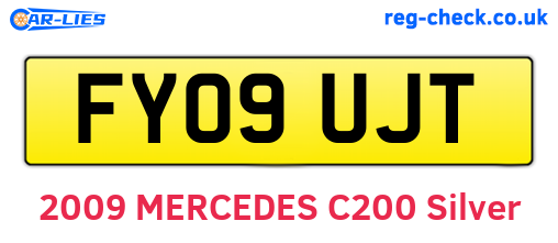 FY09UJT are the vehicle registration plates.