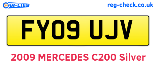 FY09UJV are the vehicle registration plates.