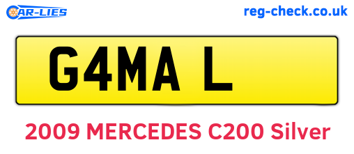 G4MAL are the vehicle registration plates.