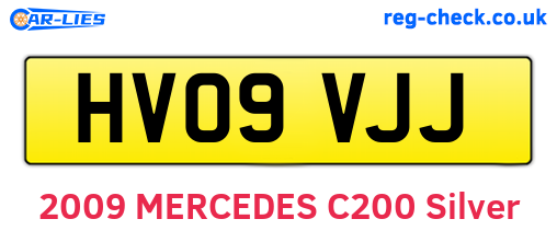 HV09VJJ are the vehicle registration plates.
