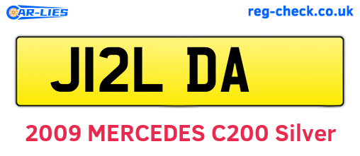 J12LDA are the vehicle registration plates.