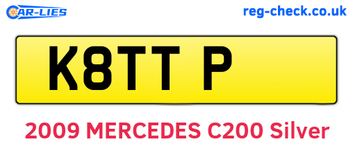 K8TTP are the vehicle registration plates.