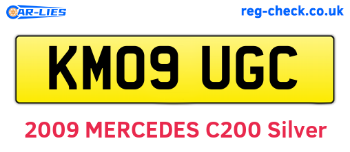 KM09UGC are the vehicle registration plates.