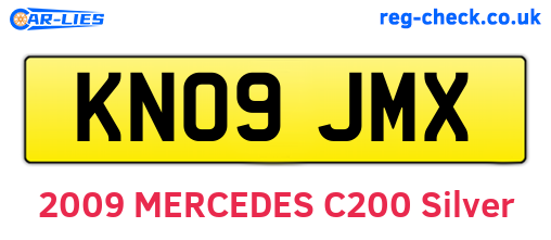 KN09JMX are the vehicle registration plates.