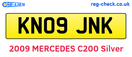 KN09JNK are the vehicle registration plates.