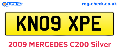 KN09XPE are the vehicle registration plates.