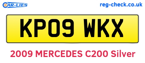 KP09WKX are the vehicle registration plates.