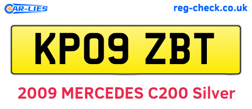 KP09ZBT are the vehicle registration plates.