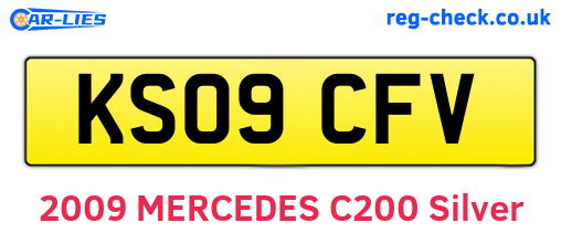 KS09CFV are the vehicle registration plates.