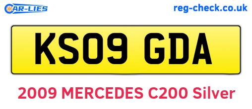 KS09GDA are the vehicle registration plates.