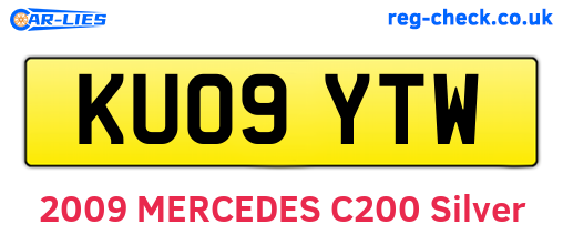 KU09YTW are the vehicle registration plates.
