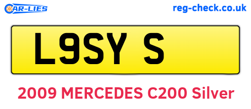 L9SYS are the vehicle registration plates.