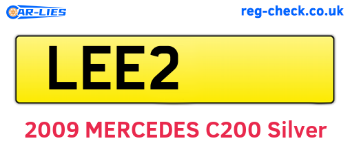 LEE2 are the vehicle registration plates.