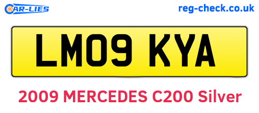 LM09KYA are the vehicle registration plates.