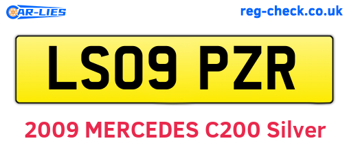 LS09PZR are the vehicle registration plates.