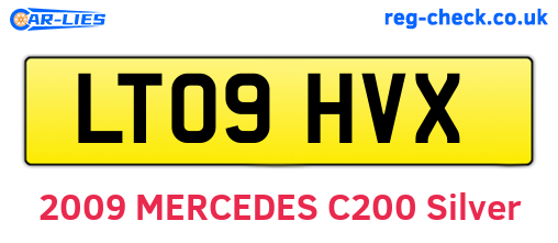 LT09HVX are the vehicle registration plates.