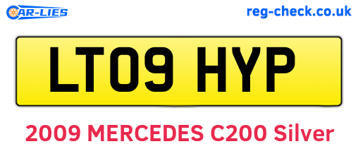 LT09HYP are the vehicle registration plates.