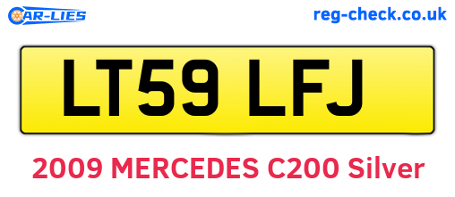 LT59LFJ are the vehicle registration plates.