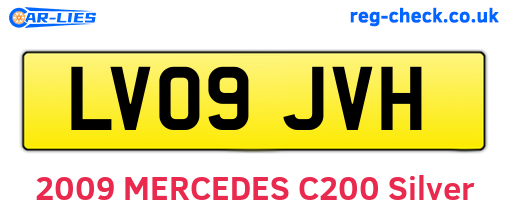 LV09JVH are the vehicle registration plates.